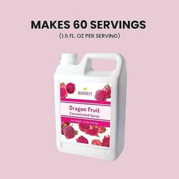 Bossen Dragon Fruit Syrup - 5.5 lbs of Flavor