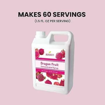 Bossen Dragon Fruit Syrup - 5.5 lbs of Flavor