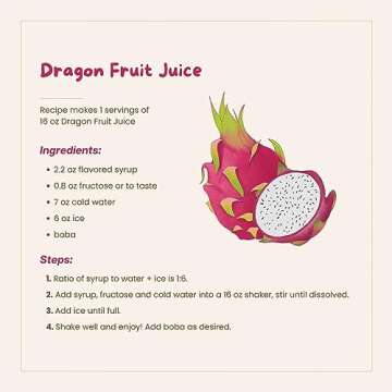 Bossen Dragon Fruit Syrup - 5.5 lbs of Flavor