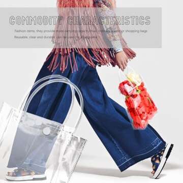 BadenBach Clear Gift Bags for Weddings & Parties