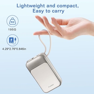 VONUV Magnetic Power Bank 10000mAh - Fast Wireless Charger