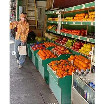 Women Long Sleeve Crop Top Shirt Vintage Floral Print Y2K Cardigan Collared Button Down T Shirt Blouse E Girl Streetwear (Orange, L)