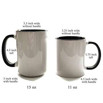 Personalized 11 oz or 15 oz Red Anatomical Heart Mug Medical School Graduation Student Teacher White...