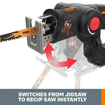 Worx 20V Power Share Dual Action Jigsaw & Reciprocating Saw