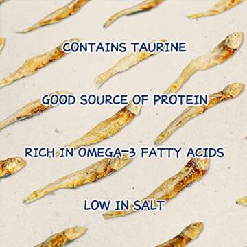 PAWUP Whole Fish Treats for Dogs Cats, Air Dried -100% Wild-Caught Fish Treat, Only Two Ingredient, High in Protein and Omega-3, 8oz