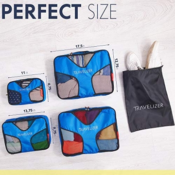 Travelizer Packing Cubes Set for Stress-Free Organization