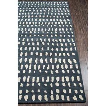 NOVOGRATZ BY MOMENI Delmar Collection Boho Dots Area Rug, 8'0 inch x 10'0 inch, Blue