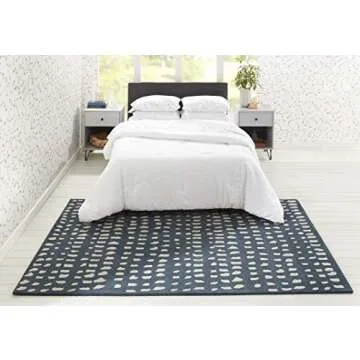 NOVOGRATZ BY MOMENI Delmar Collection Boho Dots Area Rug, 8'0 inch x 10'0 inch, Blue