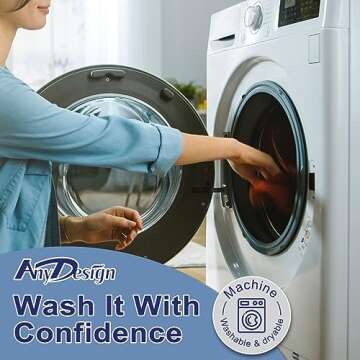 AnyDesign Fall Kitchen Dish Towel 18 x 28 Inch Blue Pumpkins Autumn Dishcloth Grey Plaid Farmhouse Decorative Hand Drying Tea Towel for Thanksgiving Holiday Kitchen Cooking Baking Cleaning, 2Pcs