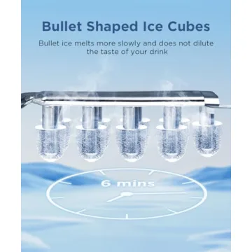 COWSAR Stainless Steel Ice Maker for Home Use