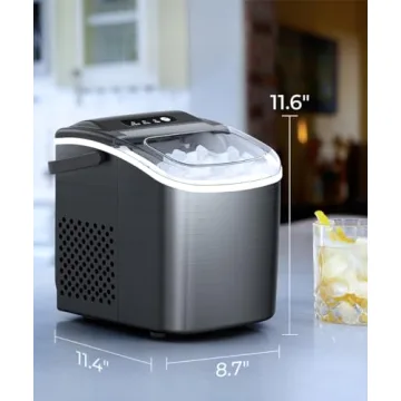 COWSAR Stainless Steel Ice Maker for Home Use