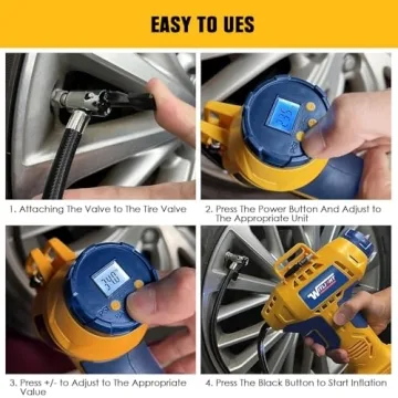 Mellif Tire Inflator, Cordless 160 PSI Air Compressor