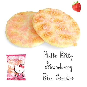 Hello Kitty Strawberry Rice Crackers - Perfect Snack for All!