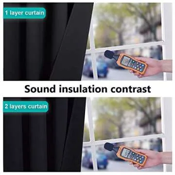 High-End Thermal Blackout Curtains - 84" Long - Set of 2