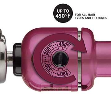 HOT TOOLS Professional Pink Titanium Curling Iron/Wand, 1 Inch