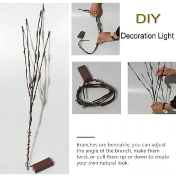 DK177 LED Branch Lights - Warm White Illuminated Decor