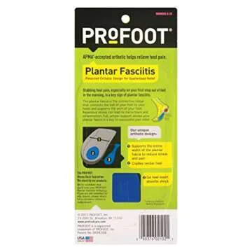 Profoot Orthotic Insoles For Plantar Fasciitis & Heel Pain, Women's 6-10, 1 Pair