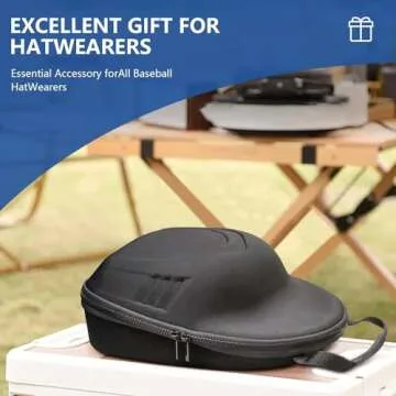 VRILU Waterproof Hat Case for 10 Baseball Caps - Durable Travel Storage