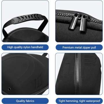 VRILU Waterproof Hat Case for 10 Baseball Caps - Durable Travel Storage