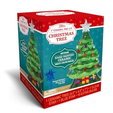 Joiedomi Mini Ceramic Christmas Tree for Festive Decor