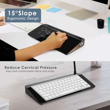 Compact Desktop Whiteboard with Organizer for Efficient Workspace
