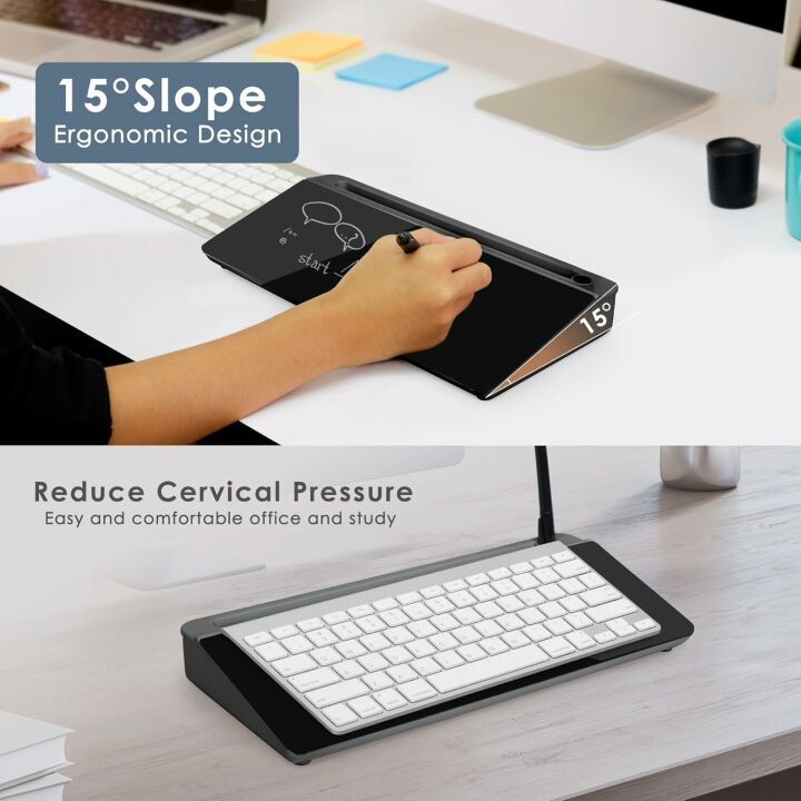 Compact Desktop Whiteboard with Organizer for Efficient Workspace