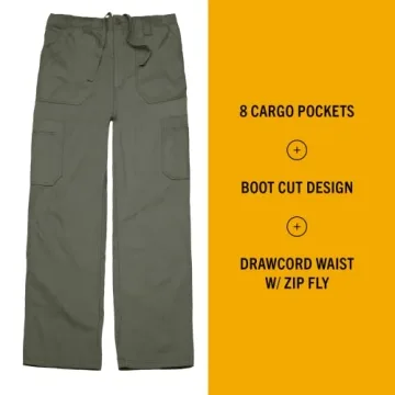 Carhartt Men's Durable Boot Cut Cargo Pants - Olive
