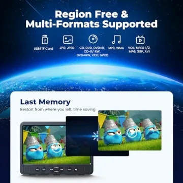 Dual Car DVD Players - NAVISKAUTO 10.1" with HDMI