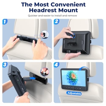 Dual Car DVD Players - NAVISKAUTO 10.1" with HDMI