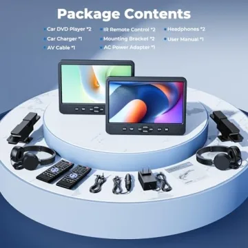 Dual Car DVD Players - NAVISKAUTO 10.1" with HDMI