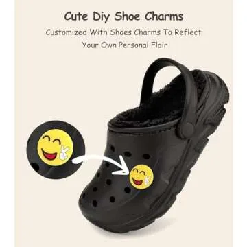 Nedaan Toddler Lined Clog Winter Slippers for Kids