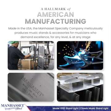 Manhasset Music Stand Light Clip On Attachment - Stand Lights for Musicians - Music Lamp for Orchestras - Piano Light - Piano Lamp