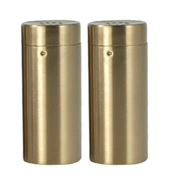 Elegant Gold Salt Pepper Shakers Set for Modern Kitchens