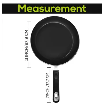 Utopia Kitchen Saute Fry Pan - Nonstick Frying Pan - 11 Inch Induction Bottom - Aluminum Alloy and Scratch Resistant Body - Riveted Handle (Grey-Black)