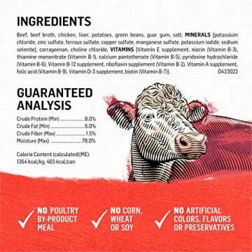 Purina Beyond Beef, Potato, and Green Bean Grain Free Wet Dog Food Natural Pate with Added Vitamins and Minerals - (Pack of 12) 13 oz. Cans