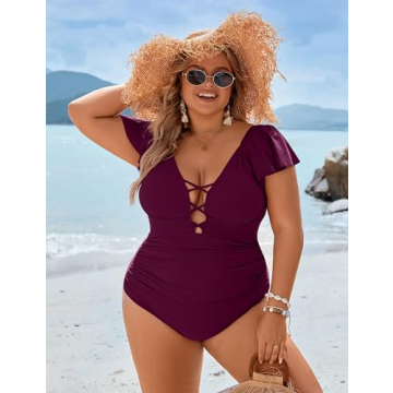 Stylish Plus Size One Piece Swimsuit for Women