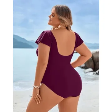 Stylish Plus Size One Piece Swimsuit for Women