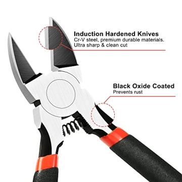 BOENFU 6 Inch Heavy Duty Wire Cutters for Crafting