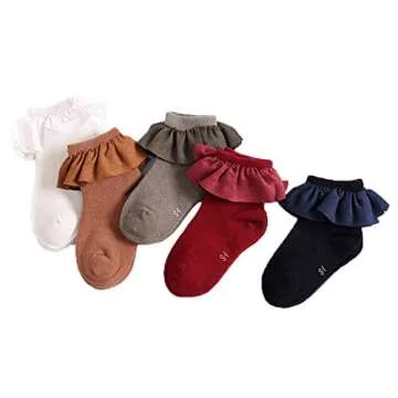 Colorful Childhood Baby Socks for Toddler Girls - Princess Ruffles (4-6T)
