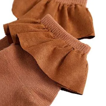 Colorful Baby Socks with Princess Ruffles for Girls