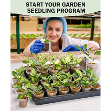 Homenote 4 Inch Clear Nursery Pots with Drainage Holes