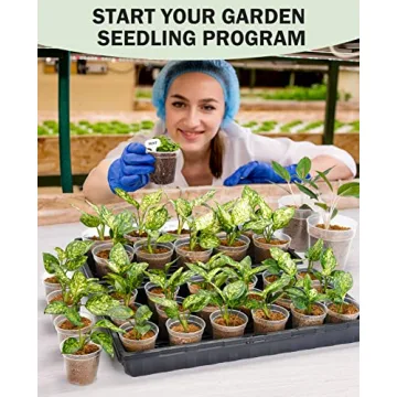 Homenote 4 Inch Clear Nursery Pots with Drainage Holes