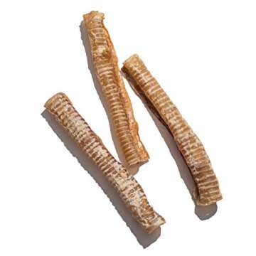 Jack&Pup 12" Beef Trachea Chews | All-Natural Dog Treats 6 Pack