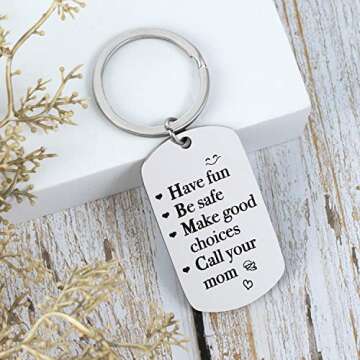 16 18 Year Old Gifts Boys Girls College Fun Birthday Gifts For 18 Gift 16Th Boys Girls Call Your Mom Gifts For Son Daughter Keychain College Dorm Room College Student Room Teenage