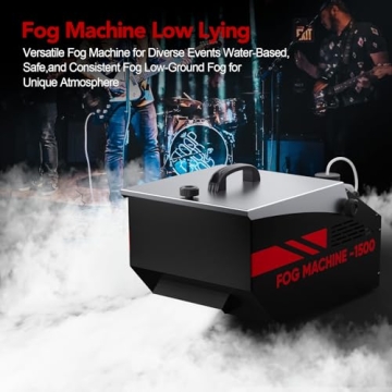 UPGREY Low Lying Fog Machine - Perfect for Parties & Events with Control Options