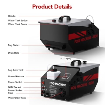 UPGREY Low Lying Fog Machine for Stunning Stage Effects