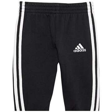 adidas Boys' 3-Piece French Terry Jacket Set, Black, 6 Months