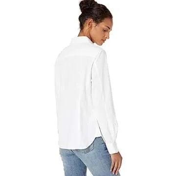 Tommy Hilfiger Solid Roll Tab Bright White LG (US 12-14)