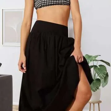 Women Y2k Bubble Maxi Skirt - Summer Essential Comfort