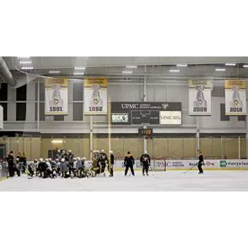 XiaKoMan 5 in 1 'Pittsburgh 'Penguins Stanley Cup 5 time Championship Banner Champions Flag 3 x 5 Gifts for Youth Kids Mens Women